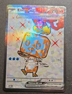 Pokemon TCG Eiscue EX 210/197 Obsidian Flames Full Art Ultra Rare Holo NM - Image 1