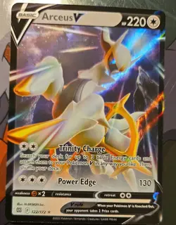 Pokemon TCG Arceus V 122/172 Brilliant Stars Ultra Rare Holo Sword & Shield - Image 1