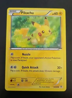 POKEMON PIKACHU 26/83 XY GENERATIONS NON HOLO LP - Image 1