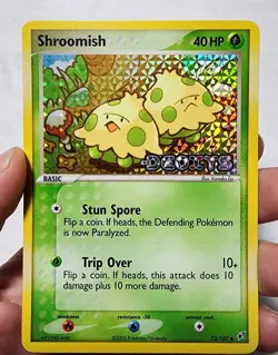 Pokemon TCG Shroomish 72/107 EX Deoxys Reverse Holo Stamped - Image 1
