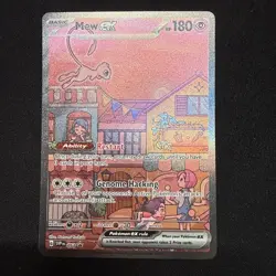 Pokemon TCG Mew ex SVP 053 Scarlet & Violet Promo Full Art Holo English - Image 1