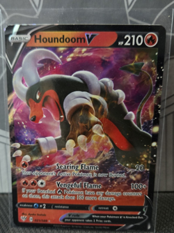 Pokemon TCG Houndoom V Ultra Rare Holo 021/189 SWSH03 210 HP English - Image 1