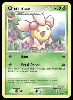 2009 Pokemon Cherrim Uncommon Supreme Victors 55/147 LP - Image 1