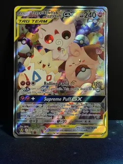 Togepi & Cleffa & Igglybuff GX 143a/236 TAG TEAM Full Art Holo NM - Image 1