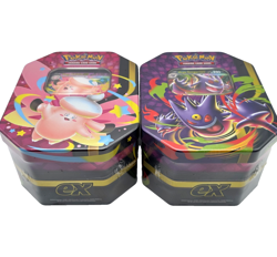 Pokemon Mega Moonlit Tin Mega Clefable and Gengar set of 2 Tins Sealed - Image 2