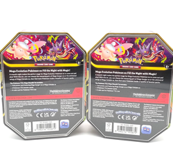 Pokemon Mega Moonlit Tin Mega Clefable and Gengar set of 2 Tins Sealed - Image 5