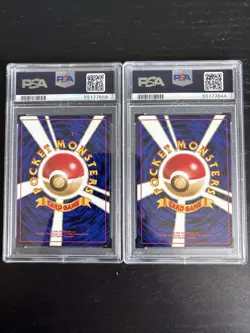 2000 Pokemon Neo Premium File Japanese Feraligatr PSA 10 + Meganium PSA 9 - Image 2