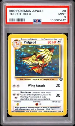 Pokemon TCG Pidgeot Jungle 8/64 Holo Unlimited Holo Rare - Image 1