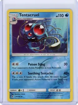 Tentacruel 24/145 Reverse Holo - 2017 SWSH: Guardians Rising - Pokemon TCG - Image 1