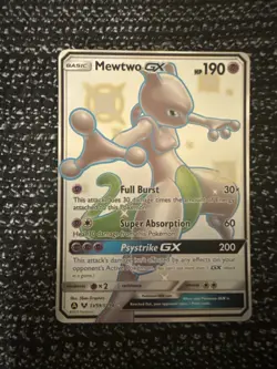 Pokemon TCG Mewtwo GX Hidden Fates Holo Full Art Shiny Vault NEARMINT ENG SV59 - Image 1