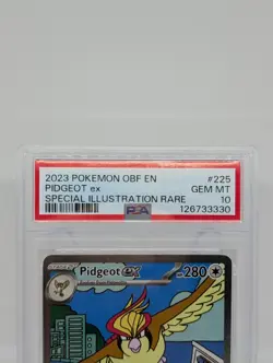 Pokemon Pidgeot ex 225/197 SV03: Obsidian Flames Holo PSA 10 GEM MINT - Image 4
