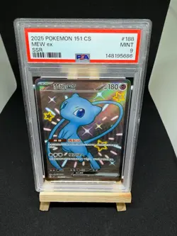 Pokemon TCG S Chinese 151 Mew EX 188/151 SSR Full Art PSA 9 - Image 1