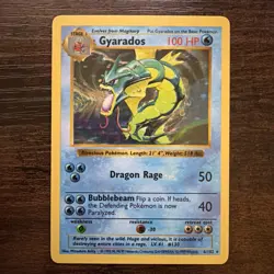 Gyarados Pokemon TCG 6/102 Base Set (Shadowless) Holo NM - Image 1