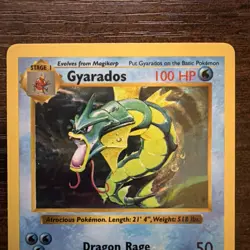 Gyarados Pokemon TCG 6/102 Base Set (Shadowless) Holo NM - Image 2