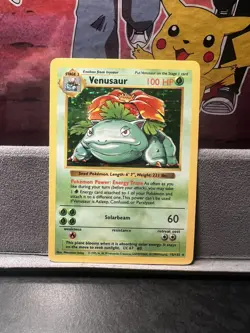 Pokemon Venusaur Holo Shadowless Base Set 1999 15/102 NM Never Played MINT - Image 1