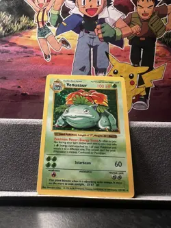 Pokemon Venusaur Holo Shadowless Base Set 1999 15/102 NM Never Played MINT - Image 2