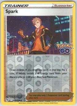 Spark 070/078 Uncommon Pokemon GO Pokemon Reverse Holo NM - Image 1