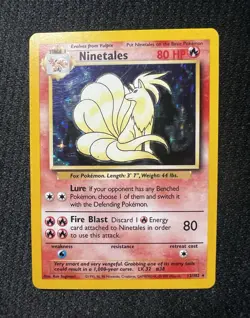 Wizards of the Coast Ninetales 12/102 Base Set Holo Rare 80 HP ENG 1999 - Image 1