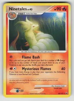 Ninetales 36/127 Rare Platinum Pokemon Moderately Played - Image 1