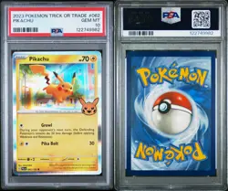 2023 POKEMON TRICK OR TRADE #062 PIKACHU PSA 10 - Image 2