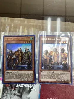 Yugioh Noble Knight Brothers X2 Ultra BLRR-EN072 1st Ed Lightly Played Playset - Image 1