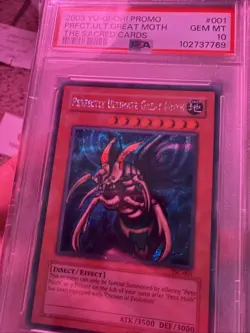 2003 Yu-Gi-Oh! Perfectly Ultimate Great Moth #TSC-001 Promo PSA 10 - Image 1