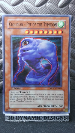 | Yugioh Cloudian - Eye of the Typhoon GLAS-EN005 1st ED Super Rare PL 🔥 | - Image 1