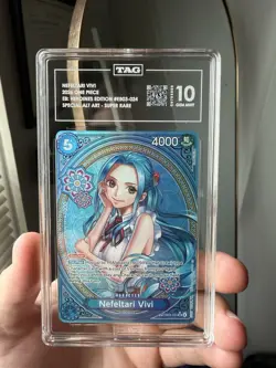 TAG GEM MINT 10 NEFELTARI VIVI SP ALT ART ONE PIECE HEROINES #EB03-024 - Image 3