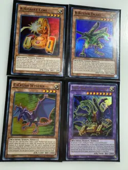 ABC-DRAGON BUSTER Fusion Set A-Assault Core +B Drake +C Crush Wyvern SETO Yugioh - Image 1