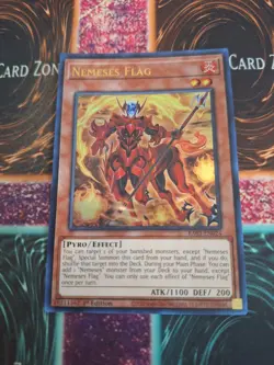 Yugioh Nemeses Flag RA03-EN024 Ultra Rare 1st Edition Near Mint - Image 1