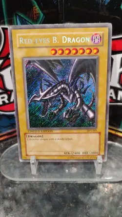 RED-EYES B. Dragon YU-GI-OH Limited Edition Foil Holo TCG Trading Card BPT-005 - Image 1