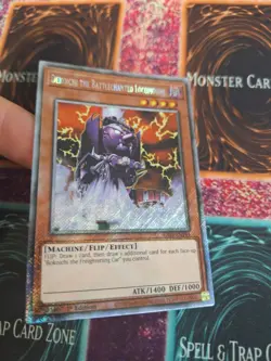 Yugioh Dekoichi the Battlechanted Locomotive RA03-EN144 Platinum Secret 1st NM - Image 2