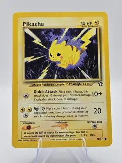 Pikachu 70/111 Neo Genesis Base Pokemon Card - NM - Image 1