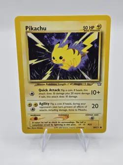 Pikachu 70/111 Neo Genesis Base Pokemon Card - NM - Image 2