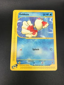 Goldeen 111/165 Pokemon Expedition E Reader Series Vintage Card TCG NM 2002 - Image 1