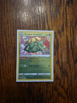 Pokemon TCG Radiant Venusaur Card 004/078 NM Condition - Image 1