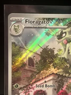 Pokemon TCG Floragato Paldea Evolved Holo Illustration Card 197/193 - Image 5