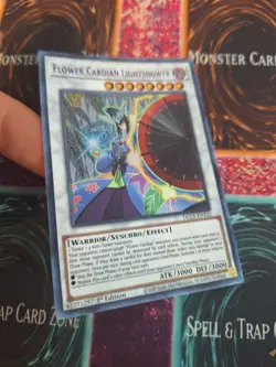 Yugioh Flower Cardian Lightshower DLCS-EN135 Purple Ultra Rare 1st Edition NM - Image 2