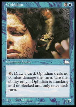 Magic the Gathering MTG Ophidian (45) Weatherlight LP - Image 1