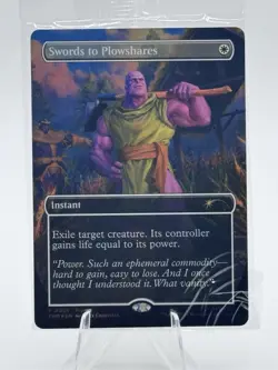 Magic The Gathering Swords To Plowshares Foil PSA Promo Sealed - Image 1