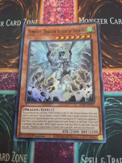 Yugioh Tempest, Dragon Ruler of Storms RA03-EN011 Super Rare 1st Edition NM - Image 1