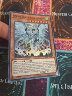 Yugioh Tempest, Dragon Ruler of Storms RA03-EN011 Super Rare 1st Edition NM - Image 2