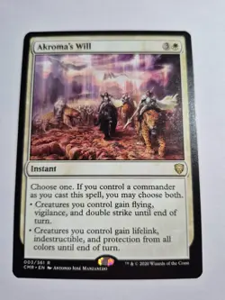 Magic the Gathering MTG - Akroma's Will - Commander Legends CMR - NM - Image 1