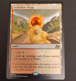 Magic: The Gathering Sunbillow Verge 264 Aetherdrift Rare Land Regular English - Image 1