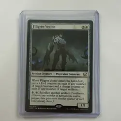 Magic: The Gathering Filigree Vector #15 Rare White Artifact Creature 1/1 - Image 1