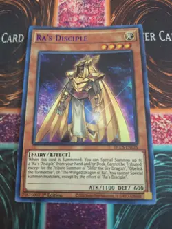 Yugioh Ra's Disciple DLCS-EN026 Purple Ultra Rare 1st Edition Near Mint - Image 1