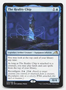 The Reality Chip 74 Rare Kamigawa: Neon Dynasty Magic: The Gathering Near Mint - Image 1