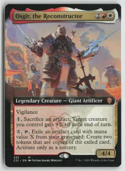 Osgir, the Reconstructor (Extended Art) LP 335 Commander 2021 MTG - Image 1