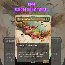EDH - Blech Pest Tribal, MTG Commander Deck, Bracket 2 - Image 1