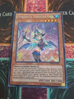 Yugioh Chocolate Magician Girl MVP1-ENS52 Secret Rare 1st Edition Near Mint - Image 1